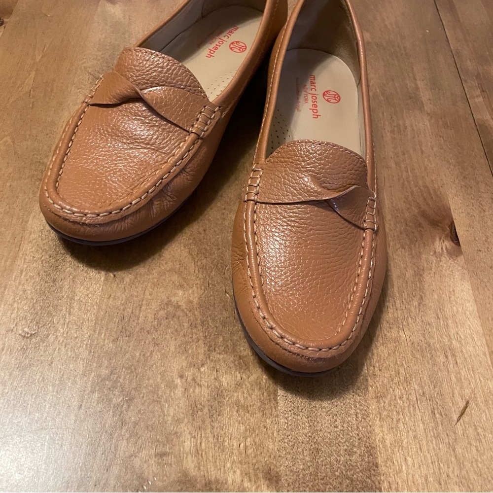 Marc Joseph Tan Leather Loafers Women’s 10